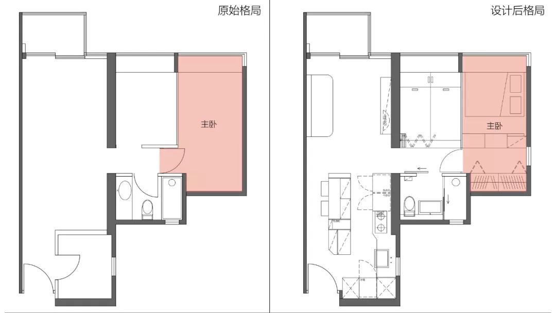 香港53㎡小兩居改造，玄關+開放式廚房+中島+客廳四合一，還有超強收納！ 家居 第27張