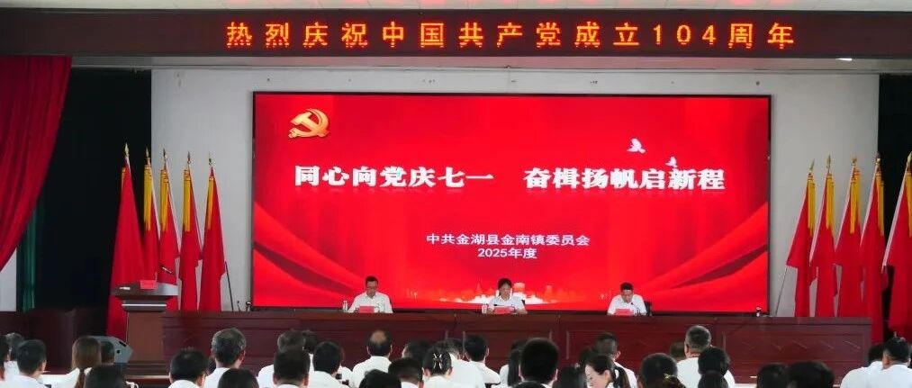 【红色金南】金南镇开展“同心向党庆七一  奋楫扬帆启新程”庆“七一”主题活动
