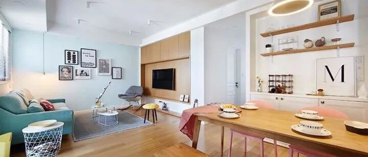 89㎡治愈系北欧风3居室，每个空间都利用到了极致！