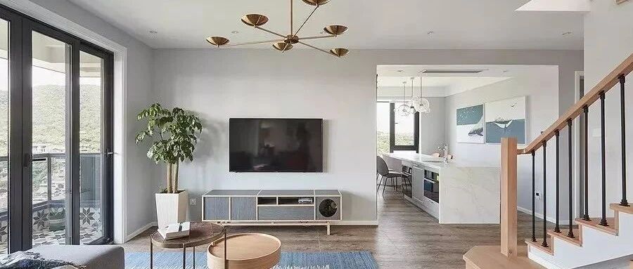 140平北欧风的跃层三居室，顶层大露台真让人羡慕!