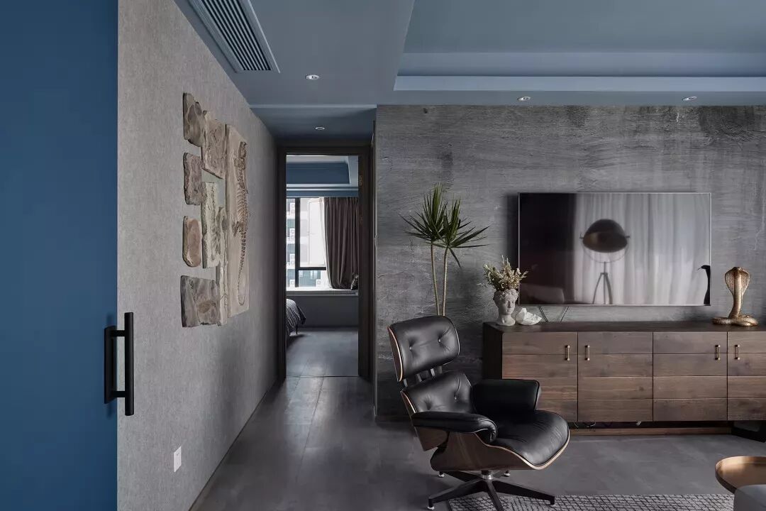 108平的现代风，用水泥墙来打造自己的小窝，特别个性！