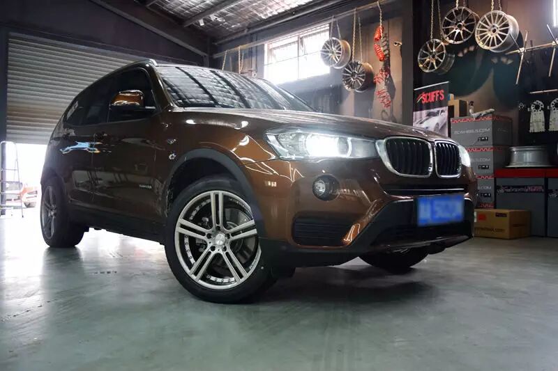大轮毂就是炫富宝马x3改装teamdynamics19寸lemans轮毂
