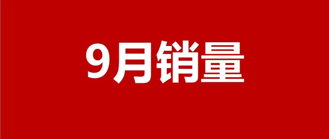 9月最新汽车销量排名，超500款车型数据