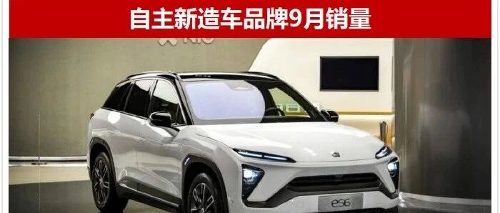 自主造车新品牌销量榜单，前五名格局基本形成