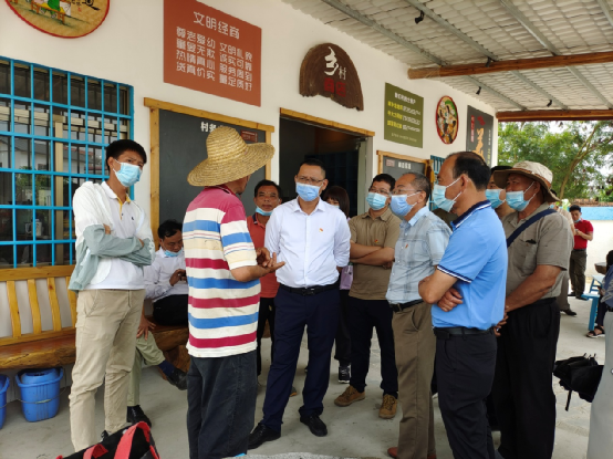 平山岗村乡村振兴工作经验介绍代表们一行先后到廉江市安铺镇三墩村