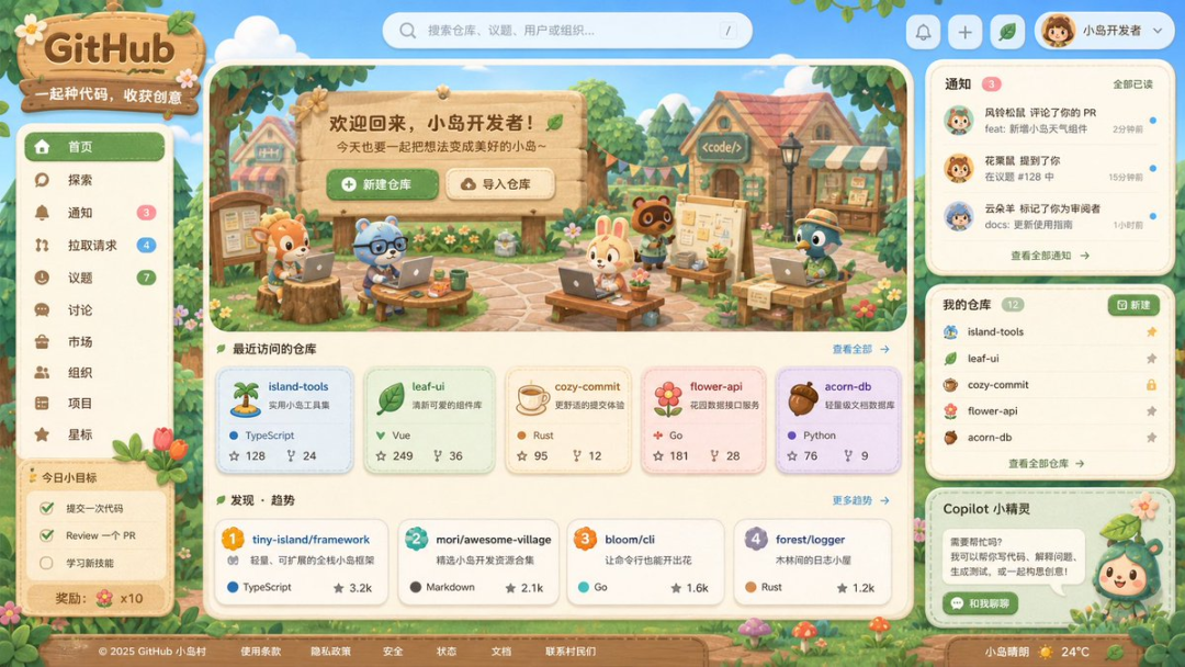 动物森友会版 GitHub