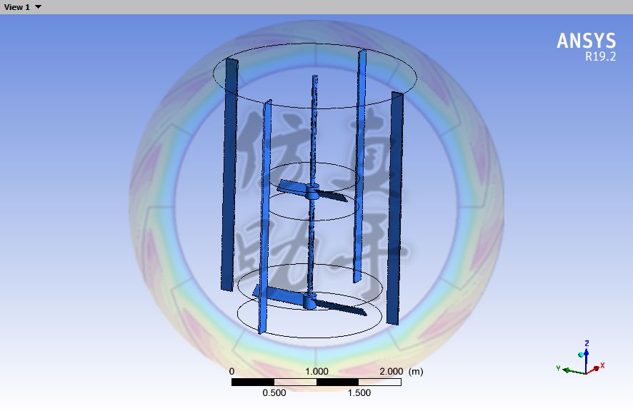 FLUENT精典案例#337#295#134-搅拌器仿真ICEM网格版的图5