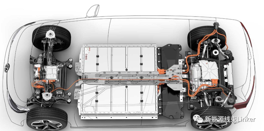 大众MEB平台高压部件解析（电池、连接器、高压线、充电座、动力系统）的图13