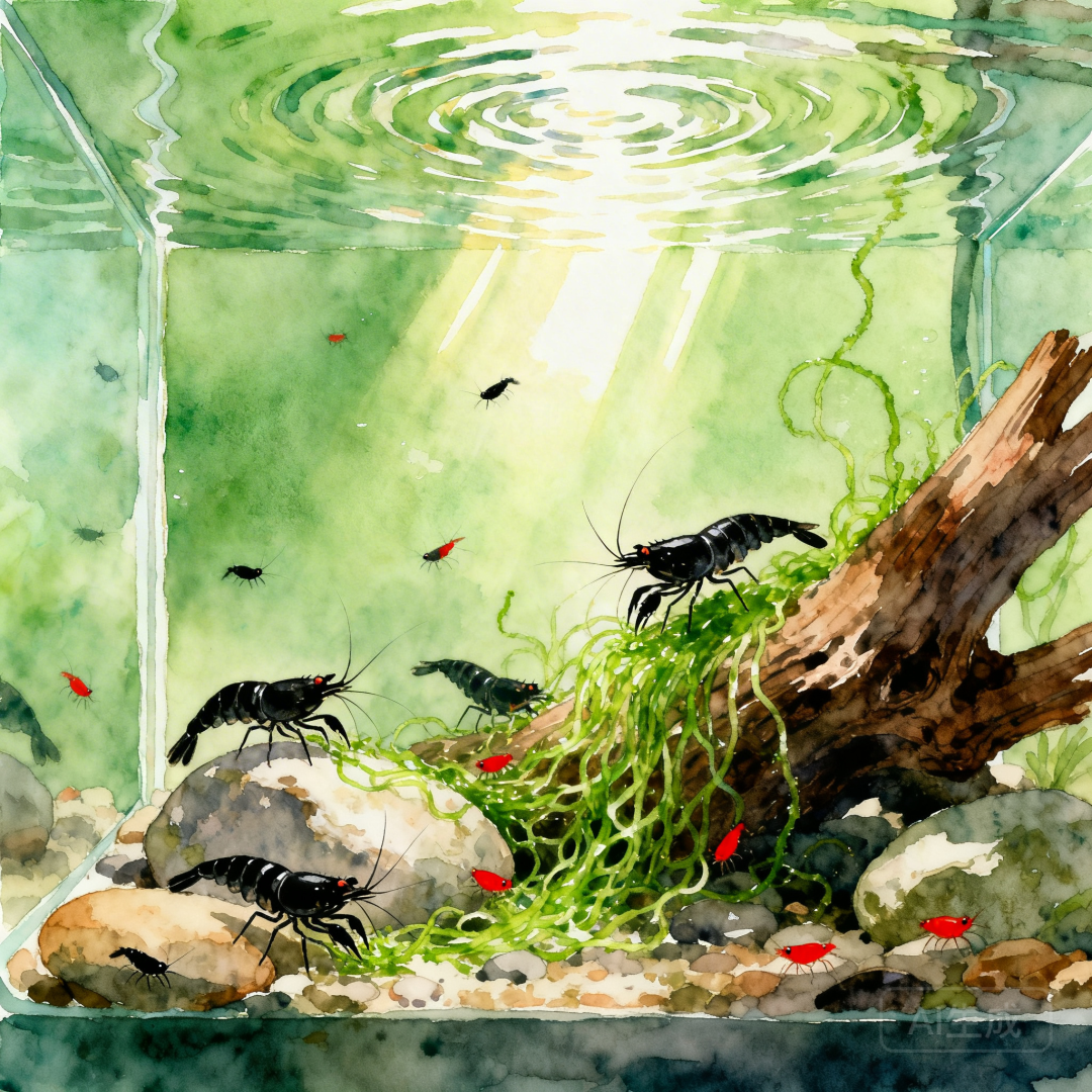 Algae comparison illustration