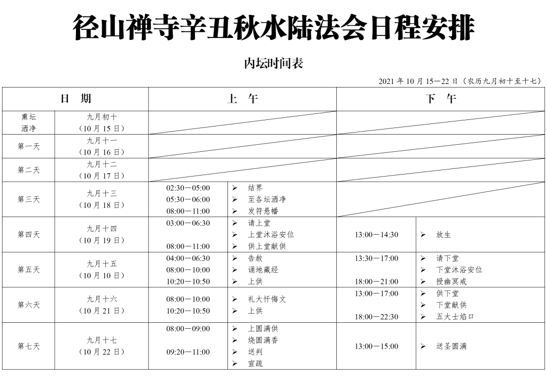 水陆｜径山禅寺重修圆满落成，启建辛丑秋水陆法会通启