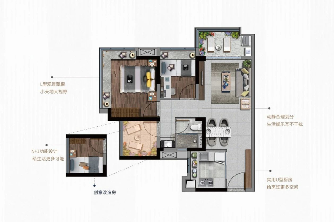 番禺【智联·汽车小镇】 95-126㎡精装三*四房，总价170万！