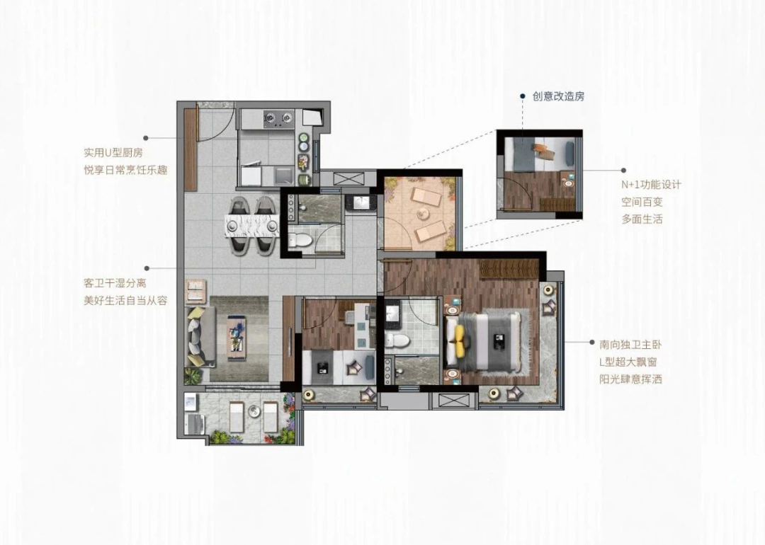 番禺【智联·汽车小镇】 95-126㎡精装三*四房，总价170万！