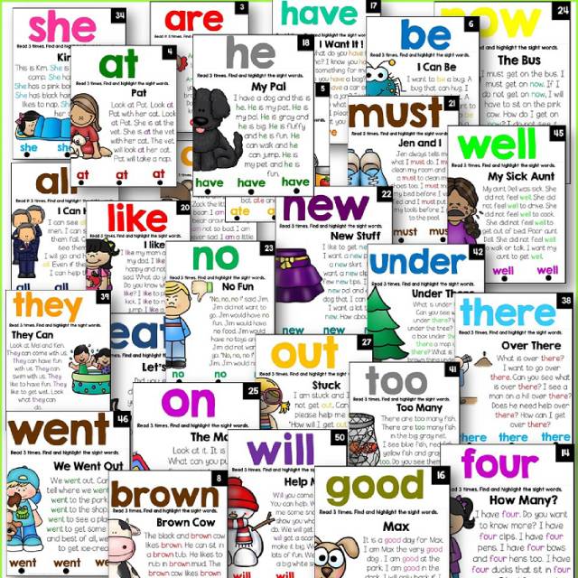 免费资源:116页高频词阅读理解小短文 Sight Words Reader,收录了52个高频词,每一个高频词是一篇小短文~11 免费资源:116页高频词阅读理解小短文 Sight Words Reader,收录了52个高频词,每一个高频词是一篇小短文~