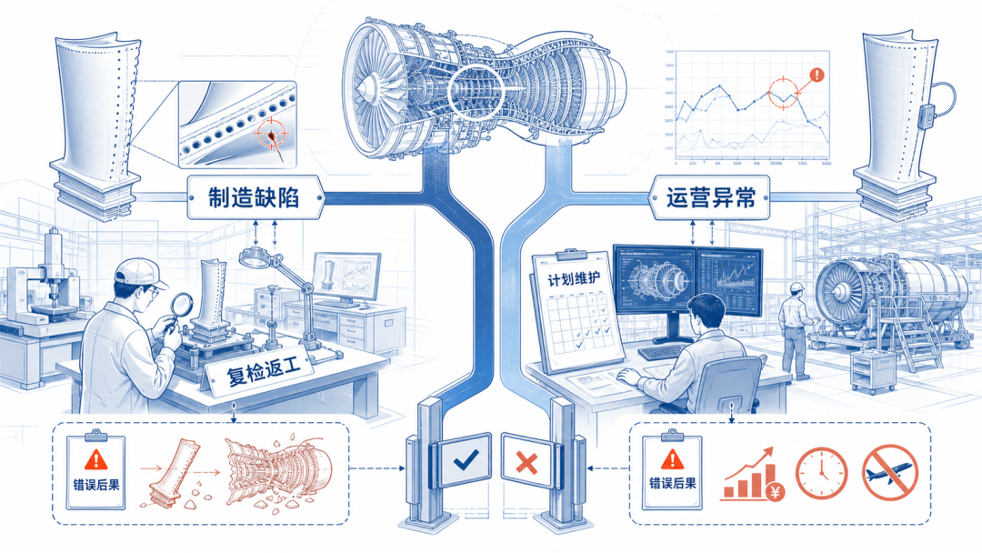 叶片检验与发动机健康双预警链