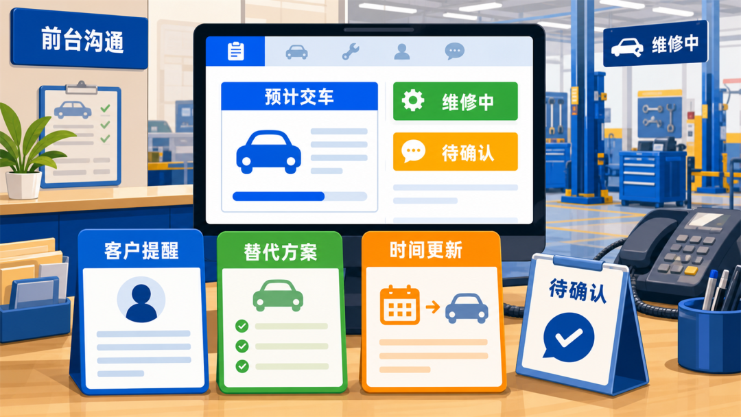 技师排期随配件延迟调整