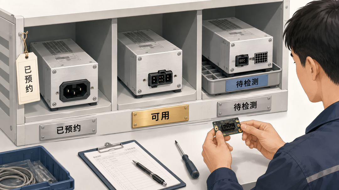 相似备件的可用、预约与待检测状态