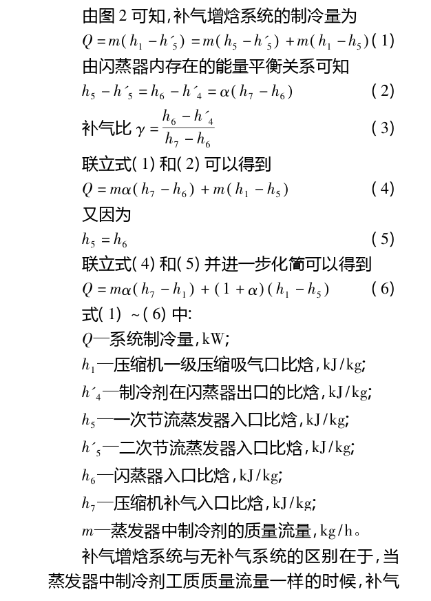 技术探讨:带有闪蒸器的单螺杆压缩机制冷系统的图5