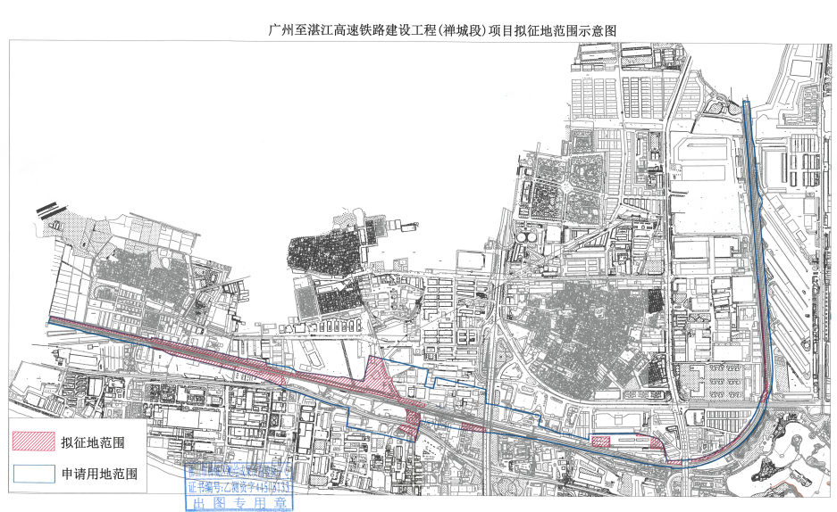 超120亩！广湛高铁禅城段正式启动征地！