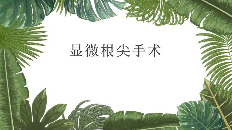 什么是显微镜手术什么是显微根尖囊肿手术？_https://www.jmylbn.com_新闻资讯_第1张