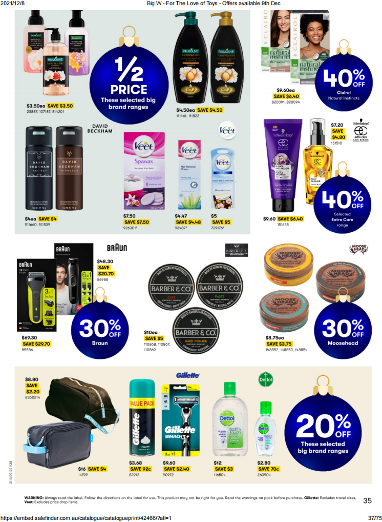 12月9日-24日！Big W最新优惠目录来袭，休闲娱乐等用品好价（组图） - 36
