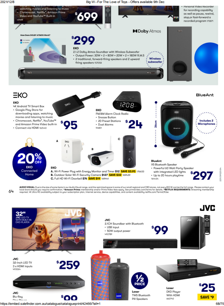 12月9日-24日！Big W最新优惠目录来袭，休闲娱乐等用品好价（组图） - 66