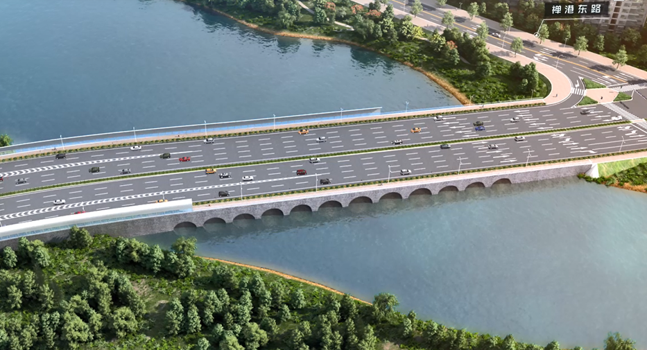 钢波纹管连拱涵桥梁线性美观,桥涵结构自重轻(采用的钢板最厚处仅为9.