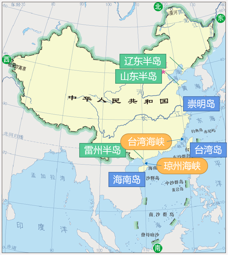 我国大陆海岸线漫长的好处_大陆海岸线经过的海洋_我国大陆海岸线长达多少千米