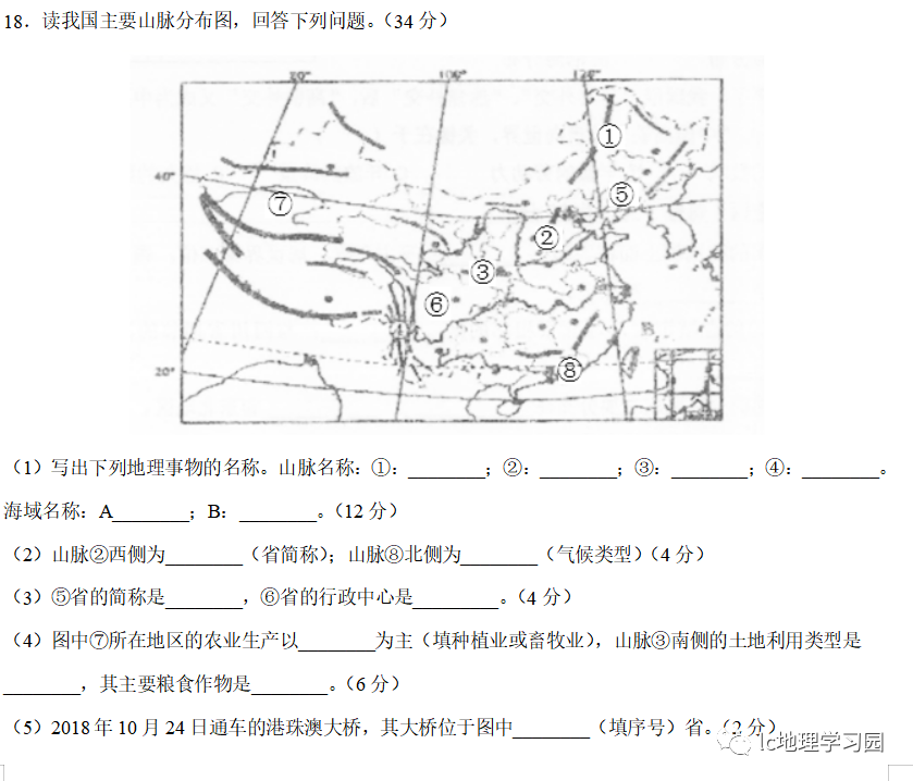 解答各類地理問題的思路與方法 完結篇 中國熱點