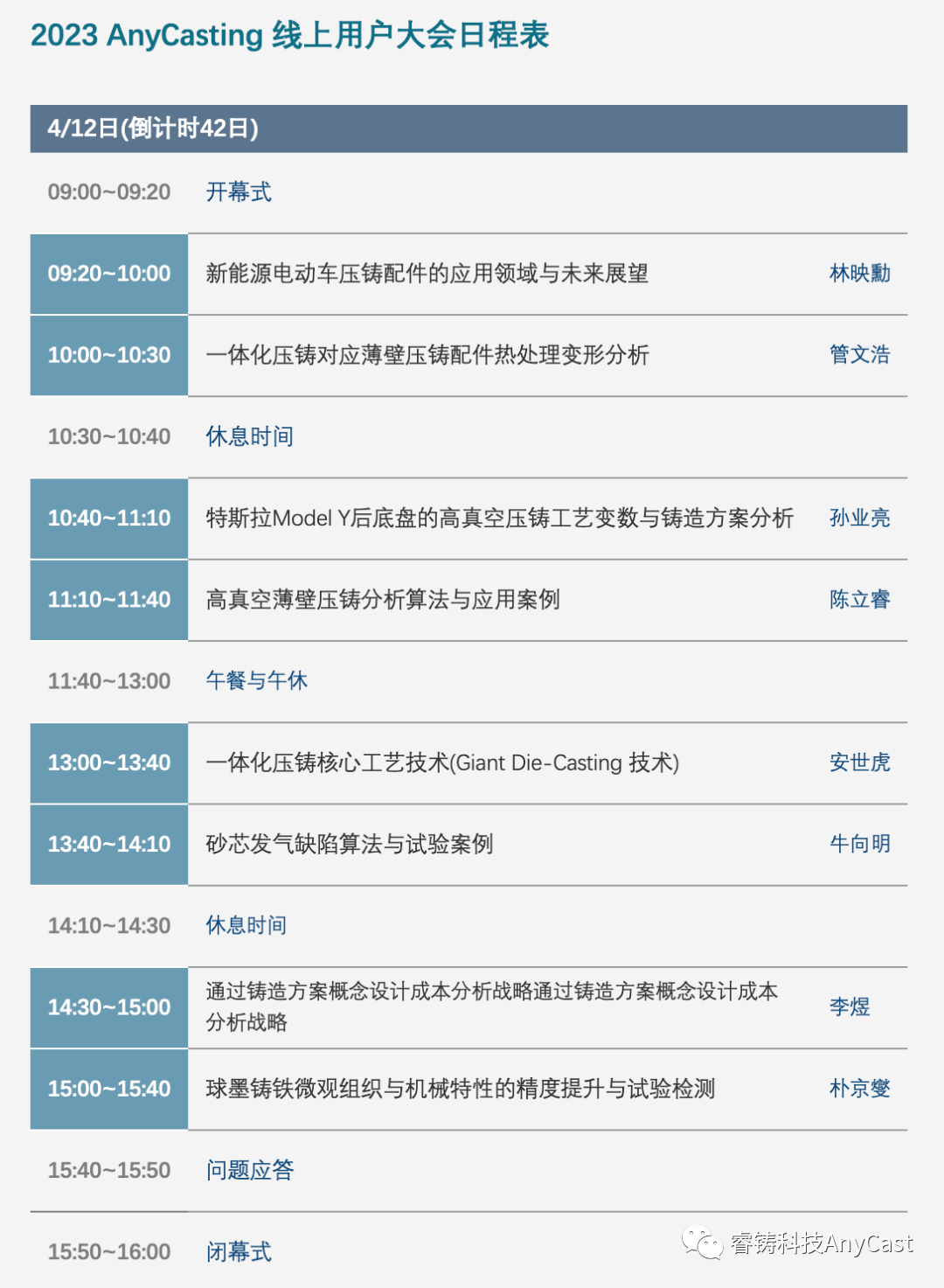 AnyCasting 2023 线上用户大会邀请函