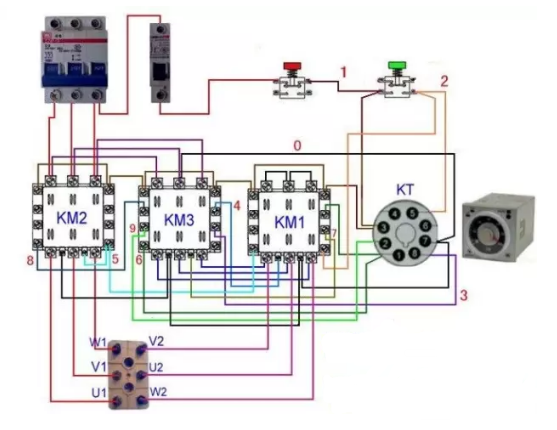 星三角启动原理图及电气柜接线图，看完涨知识！的图2