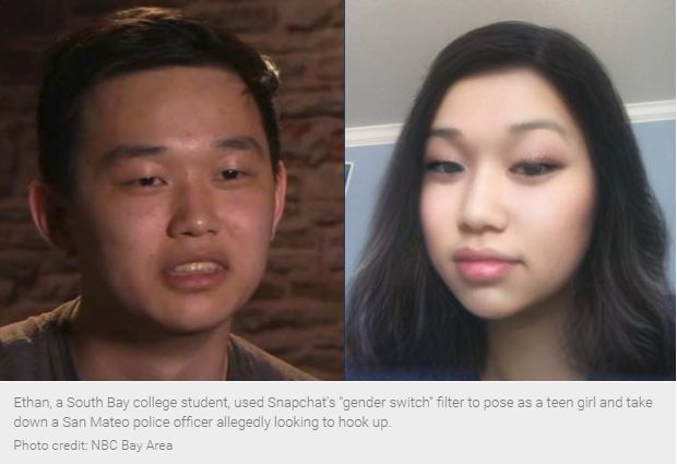 亚裔男伪装成16岁少女“猎艳”！意外“钓”出恋童癖警察！令人震惊！（组图） - 2