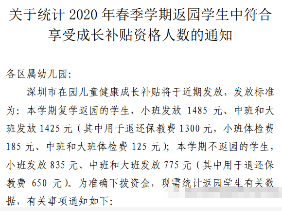 最低1500元！深圳幼儿园补贴申请指南出炉！附申请流程、咨询电话！相关资料 3