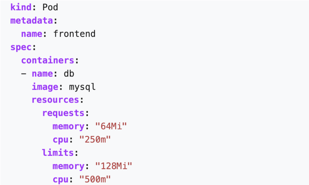 Kubernetes 的资源管理