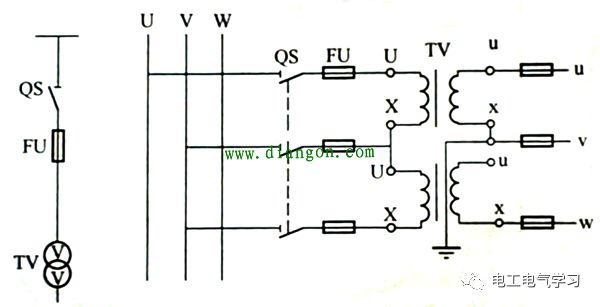 每一個電工都需要明白的電壓互感器接線方法圖解的圖2
