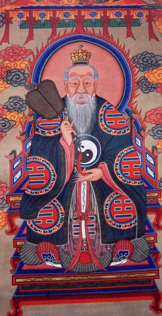 洞神教主,说三十二部尊经汉顺帝时,老君降于蜀山鹤鸣山,授张道陵天师