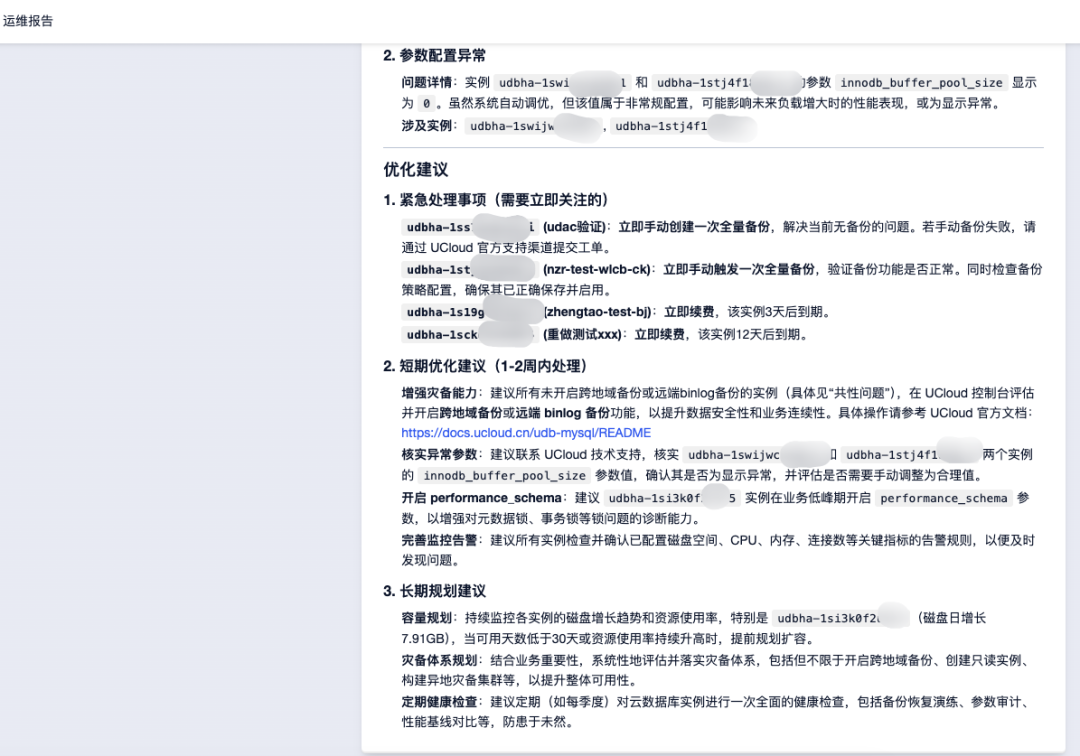 运维报告详情