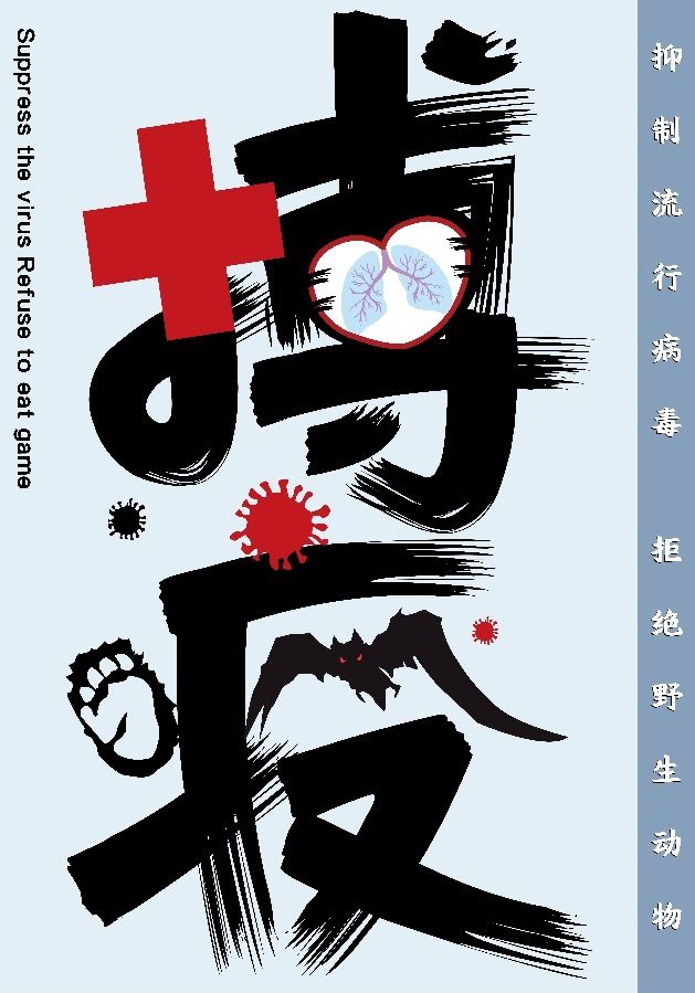 团结就是力量2020抗击新型冠状病毒国际公益海报设计邀请展纪实作品之