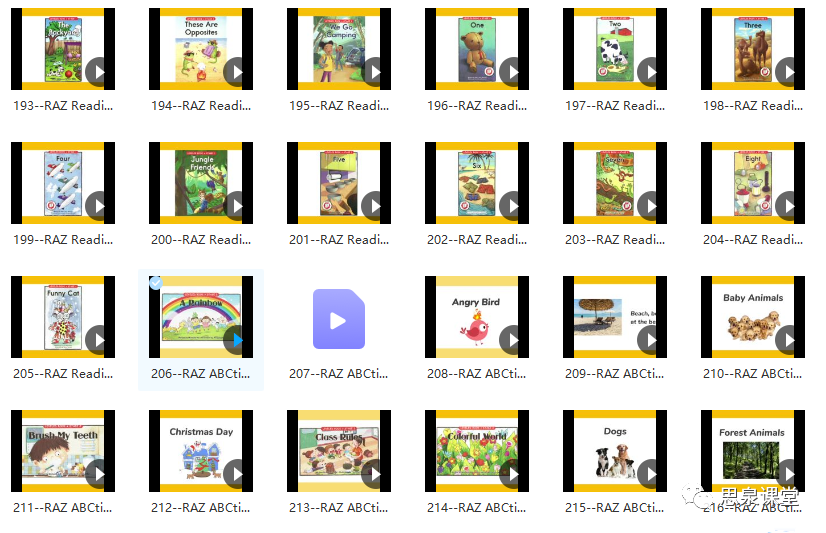 【免费资源分享】RAZ唱读版 视频动画340集来了！适合3-6岁孩子英语启蒙的动画资源