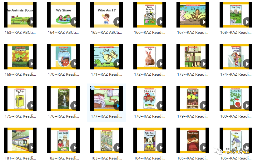 【免费资源分享】RAZ唱读版 视频动画340集来了！适合3-6岁孩子英语启蒙的动画资源