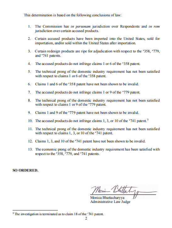 美国的7500怎么表示花了律师费7500万, 美国337案件胜诉! 5家中国企业的植绒拭子不侵犯科潘相关专利_https://www.jmylbn.com_新闻资讯_第3张