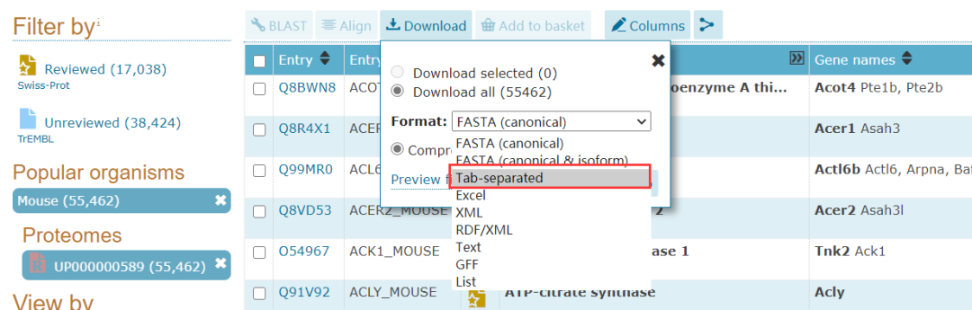 在html中获取json数据_uniprot数据库_获取dataset中数据