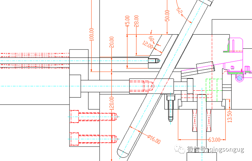 25类滑块经典结构：滑块+滑块、滑块+斜顶、滑块+顶针的图3