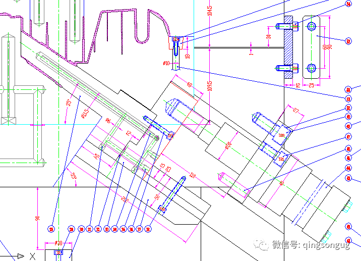 25類滑塊經(jīng)典結(jié)構(gòu)：滑塊+滑塊、滑塊+斜頂、滑塊+頂針的圖11
