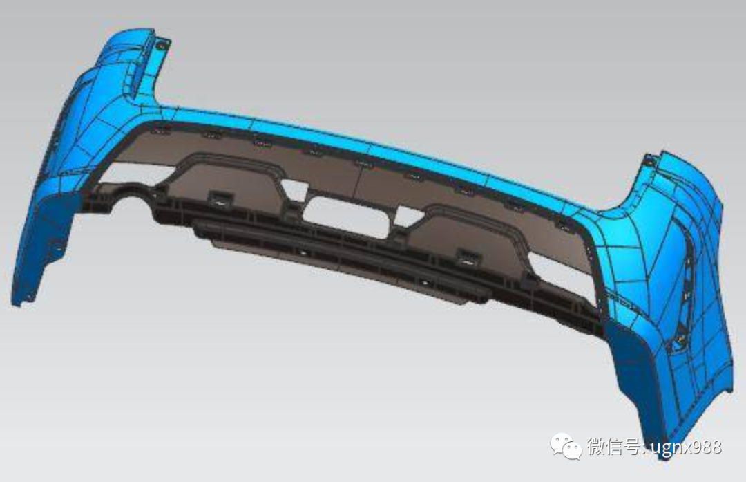 汽车保险杠曲面分型面的创建技巧的图1