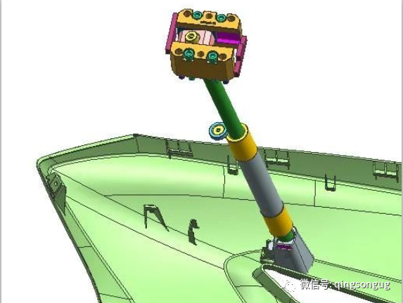 塑胶模具设计之汽车模具斜顶设计方法的图5