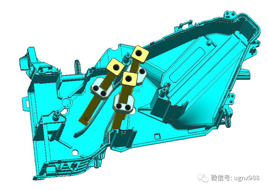 模具經(jīng)典之作：汽車空調(diào)殼體模具結(jié)構(gòu)剖析的圖10