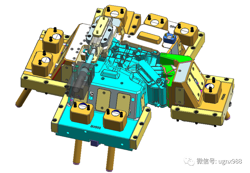 模具經(jīng)典之作：汽車空調(diào)殼體模具結(jié)構(gòu)剖析的圖13