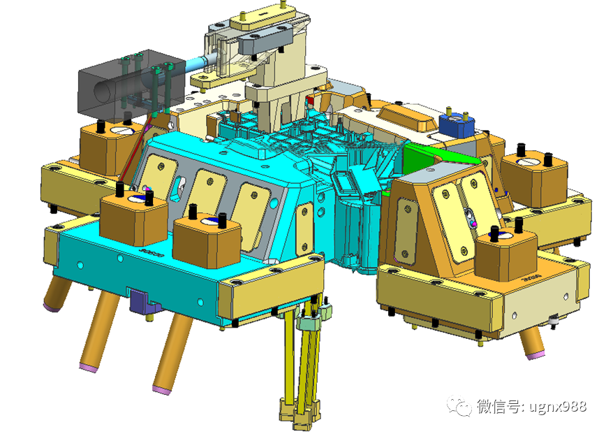 模具經(jīng)典之作：汽車空調(diào)殼體模具結(jié)構(gòu)剖析的圖14