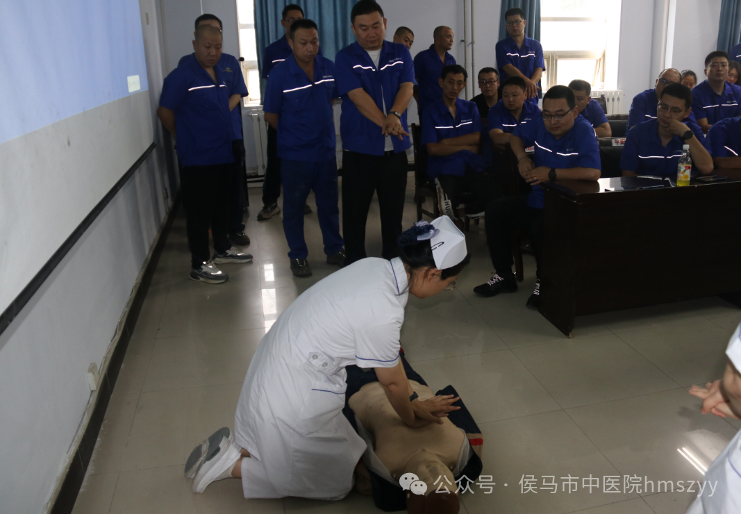 “急”在分秒，“救”在身边！侯马市中医院急救技能培训进厂区(图3)