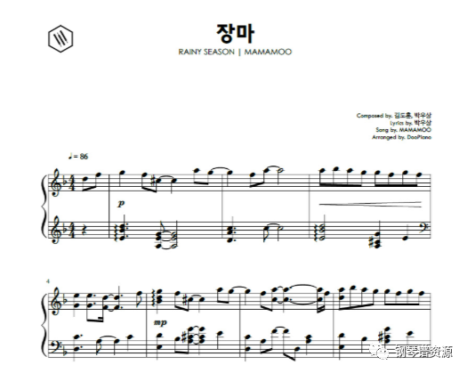 钢琴谱 韩国kpop Mamamoo 钢琴谱资源 微信公众号文章阅读 Wemp
